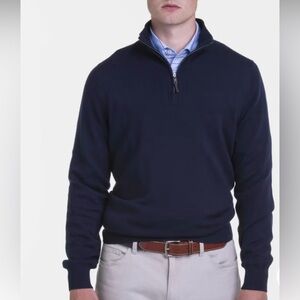 Fairway and Greene Baruffa Merino Quarter Zip Windsweater